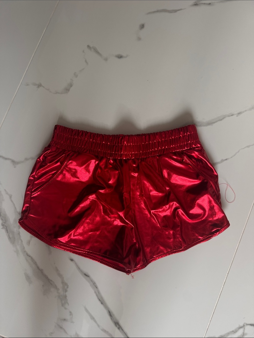 Amazon Metallic Red Women’s Athletic Shorts